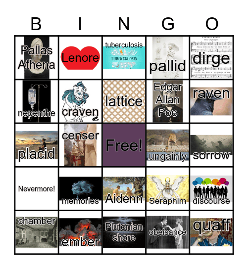 "The Raven" BINGO Card