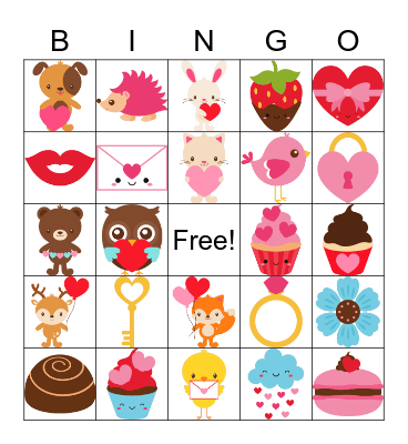 Valentine's Day Bingo Card