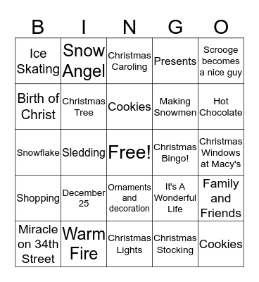 Laura and Marsha wish you a Merry Christmas Bingo Card