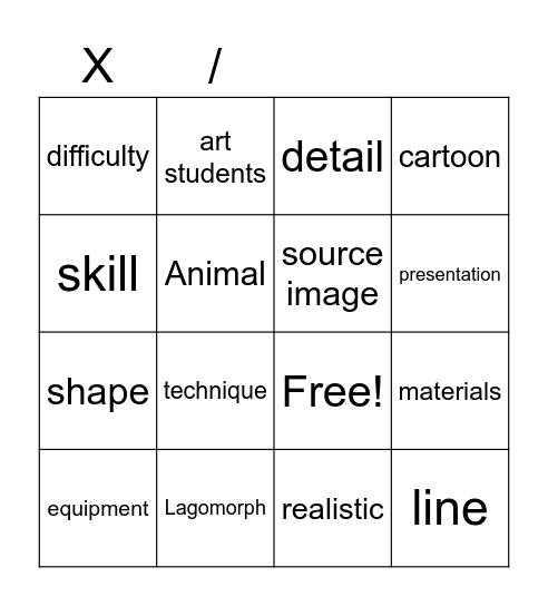 Lagomorphs in the style of Adrienne Craddock Bingo Card