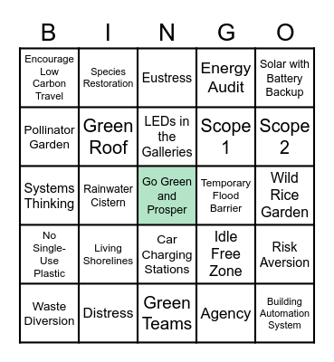 Caretakers of Wonder Bingo Card
