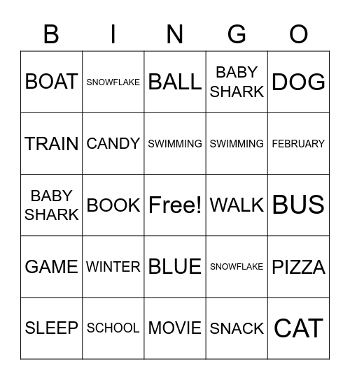 BINGO Card