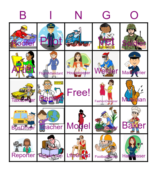 Job Bingo Card