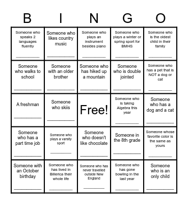 Pianoland Bingo!!! Bingo Card