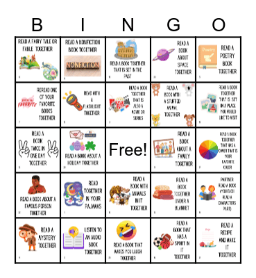 Read with Me in 2023 Bingo Card