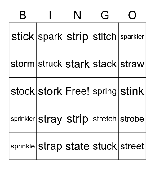 Blend Bingo #1 Bingo Card