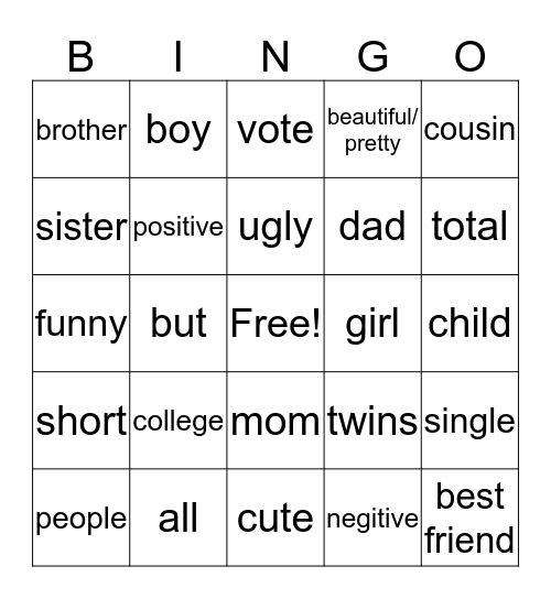 Bingo Card