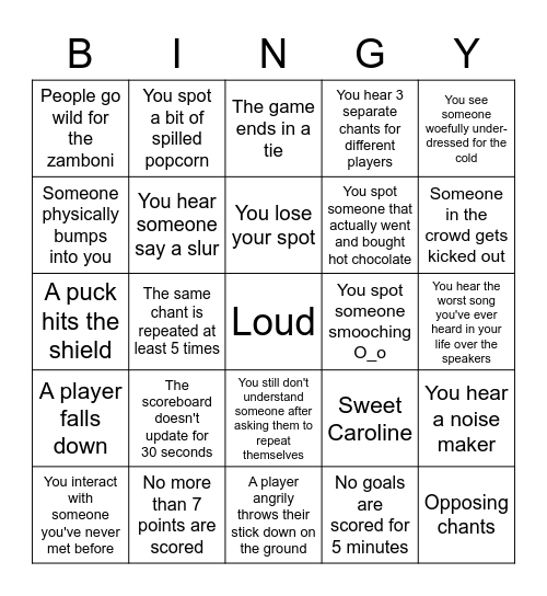 Red Cup Bingy Bingo Card