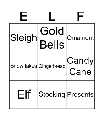 Christmas Bingo Card