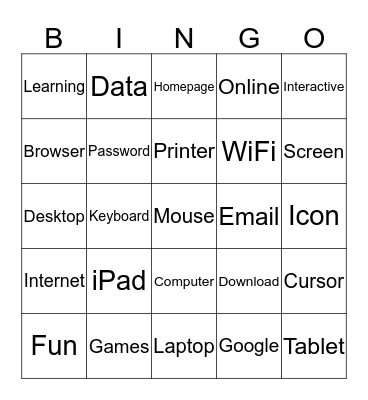 IT Bingo Card