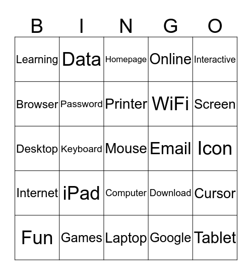 IT Bingo Card