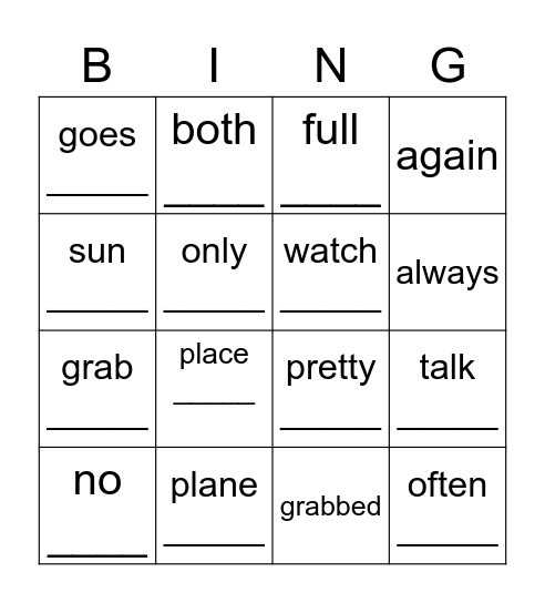February 3, 2023 Bingo Card