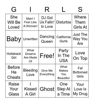 Galentine's Day Bingo Card