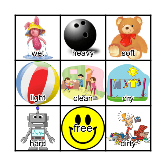 Star 2-3 - Lesson 4 Bingo Card