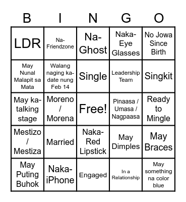 HUMAN BINGO BY ESAT Bingo Card