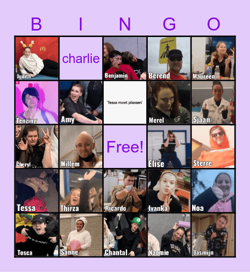 Sensation party Bingo Card