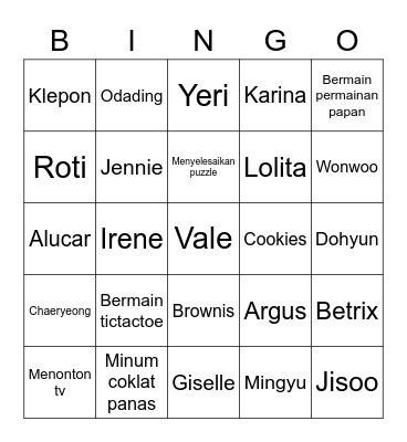 IM96TL Bingo Card