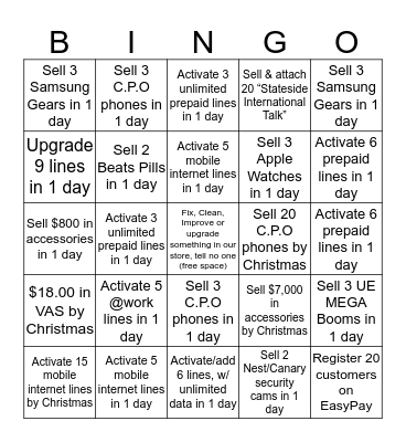 RSA: Bingo Card