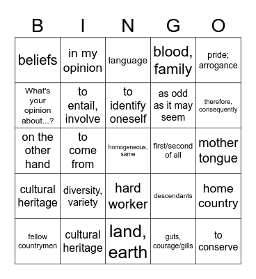 EC 4 U3 ASD 3 y 4 Bingo Card