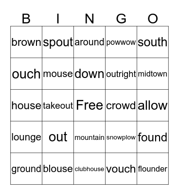OU Bingo Card