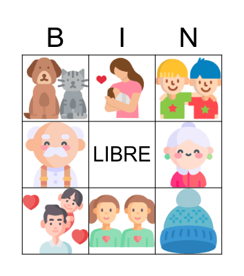 LA FAMILIA Bingo Card