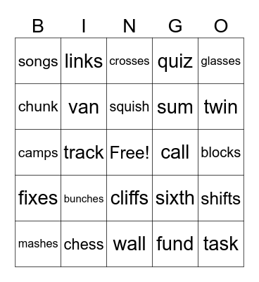 2.2 WRS Bingo Card