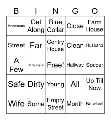 ASL 2 - 2/3/23 - Directions Bingo Card