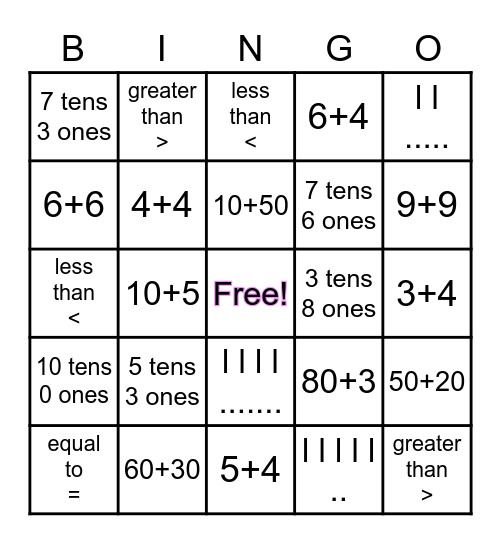 Unit 4 BINGO6+ Bingo Card