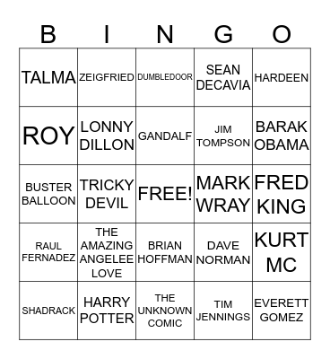 IBM RING 280 HOLIDAY BINGO GAME Bingo Card