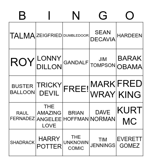 IBM RING 280 HOLIDAY BINGO GAME Bingo Card