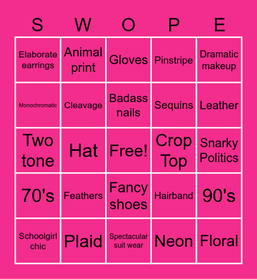 Happy Birthday Representative! Bingo Card