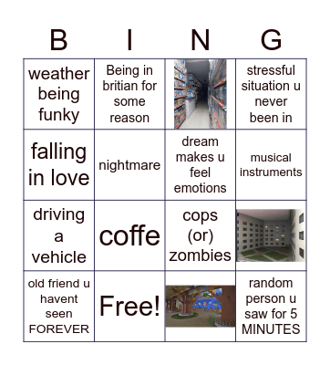 THEPOWERS DREAM BINGOOO Bingo Card