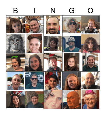 Family Bingo Card