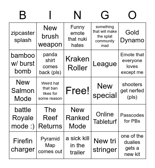 Bloom Season Bingo Card