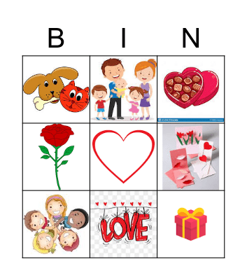 Valentine's Bingo Card