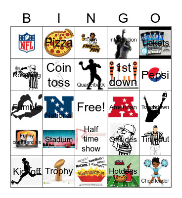 Super Bowl 2023 Bingo Card