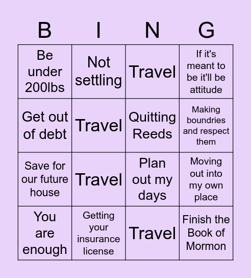 2023 Bingo Card