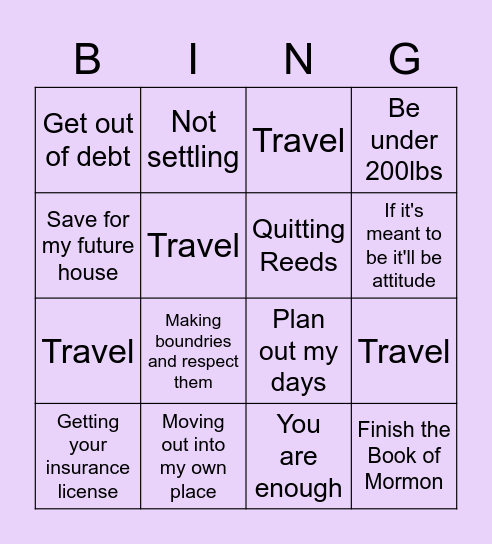 2023 Bingo Card