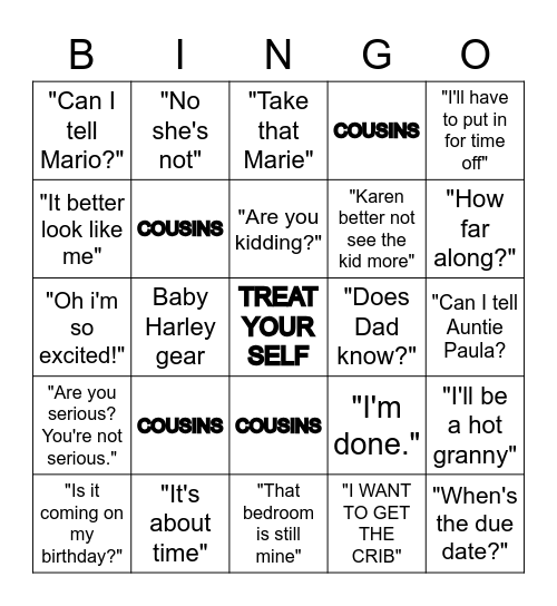 Moum's Big News Bingo Card