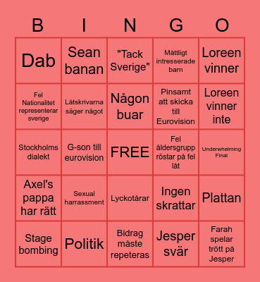 mello 2023 Bingo Card