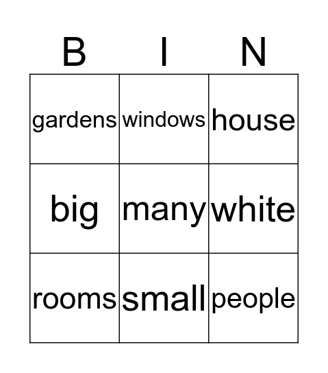 The White House Bingo Card