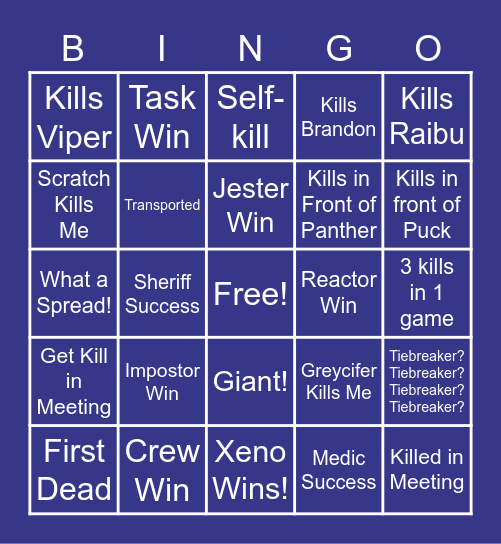 Amidst Our Collective Selves Bingo Card