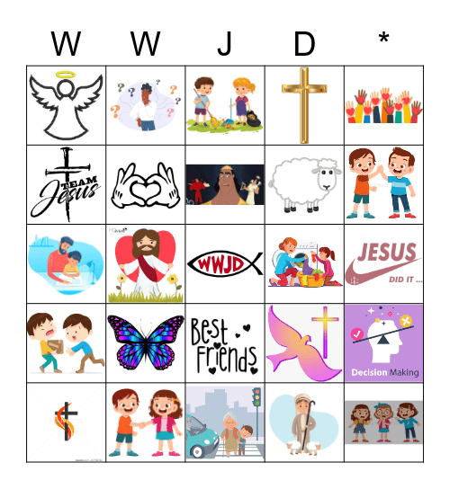 WWJD* Bingo Card