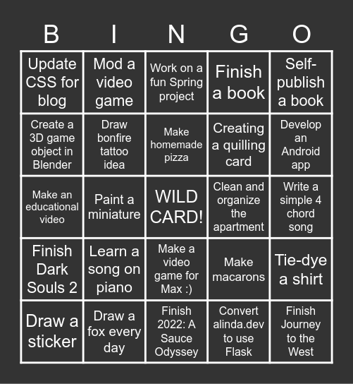 Be Productive! Bingo Card