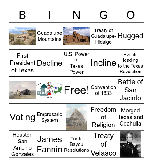 Review 2 Bingo Card