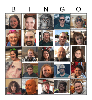 Family Bingo Card