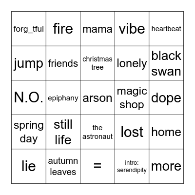 @Veronic17928864 Bingo Card