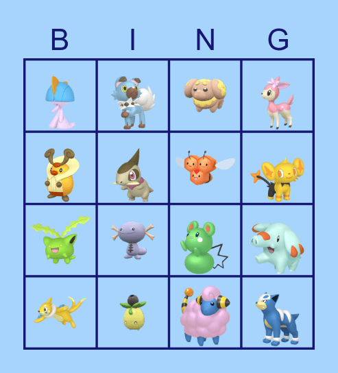 Shiny Bingo 2023 Bingo Card