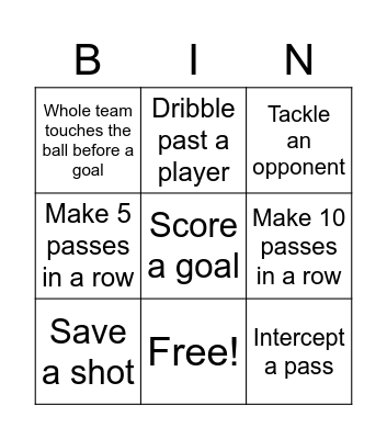 Football Bingo Card