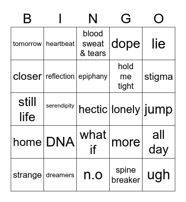 artvantw Bingo Card